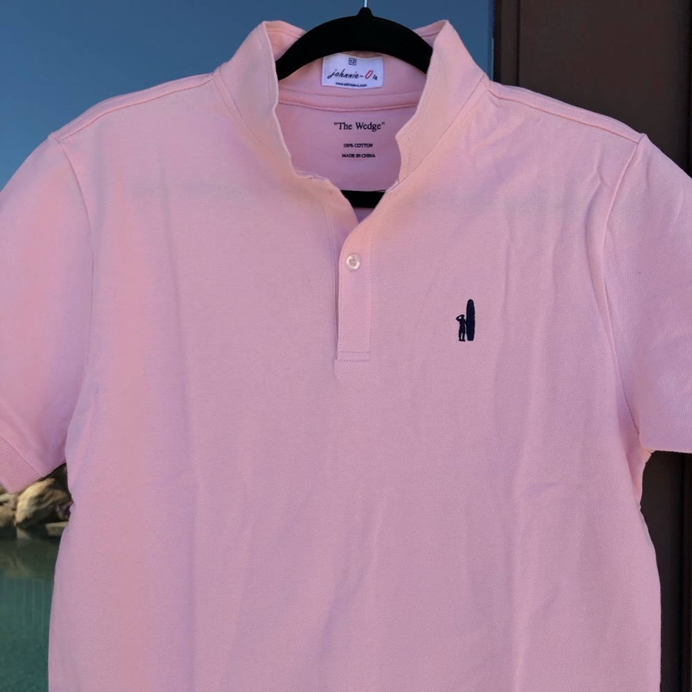 johnnie-O "The Wedge" Pink Preppy Polo Youth 12